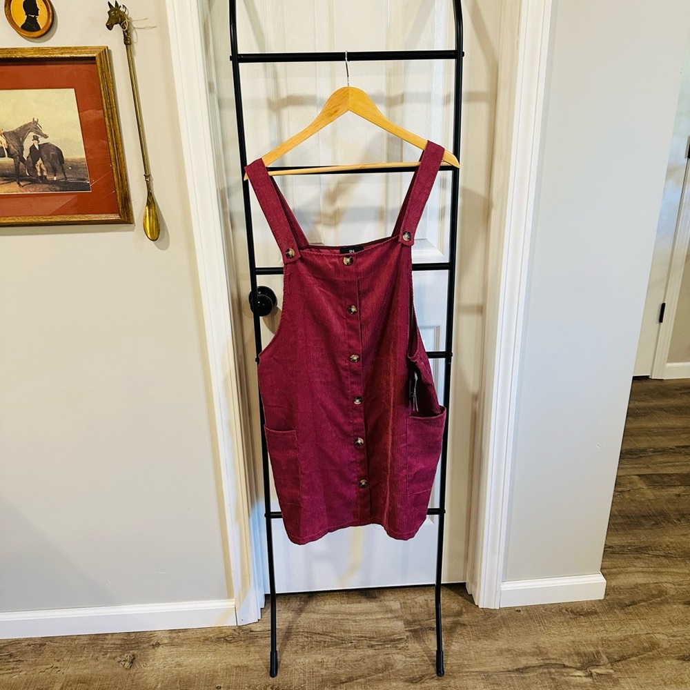 I.N. Purple Overall Dress